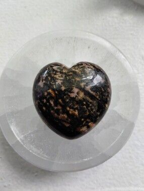 Rhodonite Heart Stone